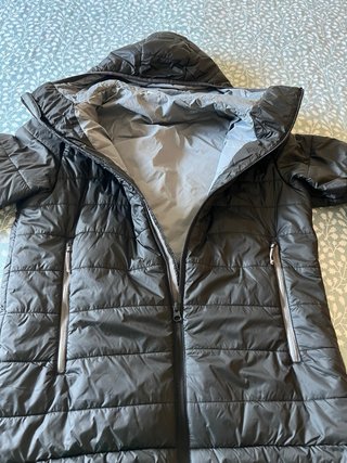Cazadora acolchada gris oscuro hombre
