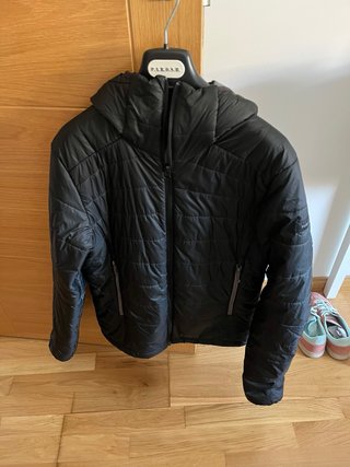 Cazadora acolchada gris oscuro hombre