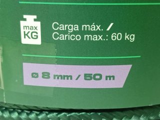 Cuerda Parkside Multiusos Verde 50m