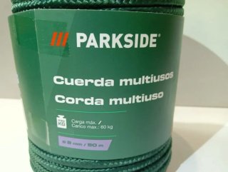Cuerda Parkside Multiusos Verde 50m