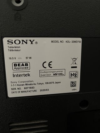 Televisor Sony BRAVIA Negro/Plateado