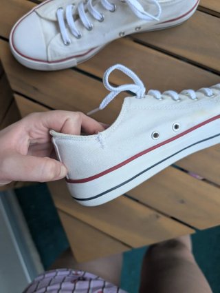 Zapatillas lona blancas talla 41