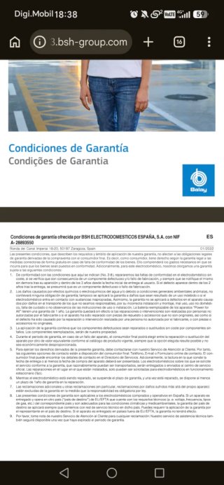 Lavavajillas Balay 45cm 3vn4030 En garantía