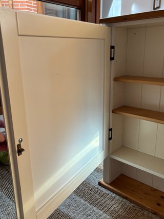 Armario Espejo Baño Madera y Blanco Ikea