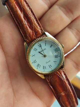 Orologio France V.I. vintage pelle marrone