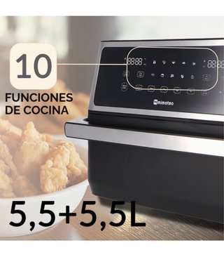 Freidora de Aire Mimoteo 11L Doble