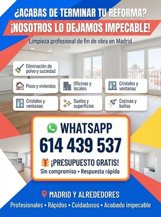 LIMPIEZA DE FIN DE OBRAS