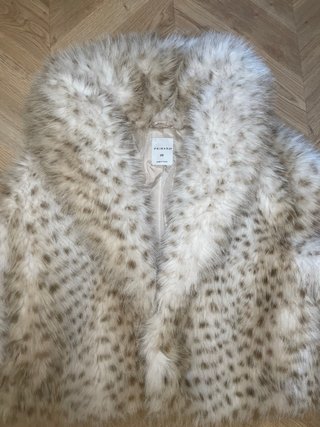 Abrigo de pelo estampado leopardo