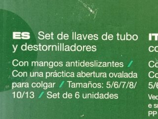 Set Llaves Tubo y Destornilladores PARKSIDE
