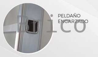 Escalera Aluminio 3x19 - 5+5+5 M - 80x25mm