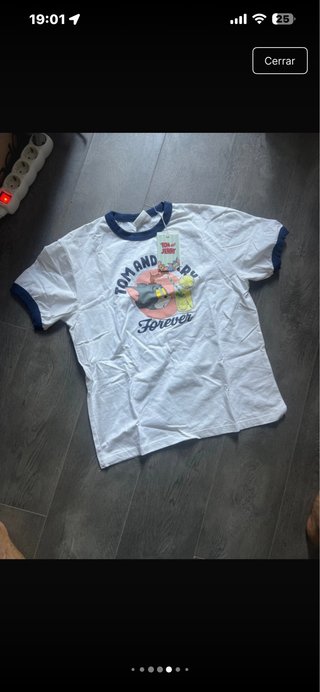 Camiseta Tom & Jerry Pull&Bear Talla S/M