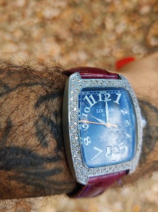 Orologio Locman Vintage Diamante Blu Argento