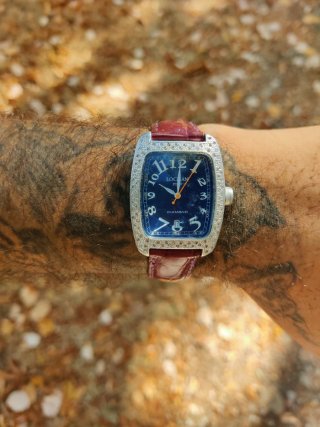 Orologio Locman Vintage Diamante Blu Argento