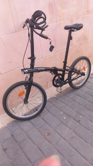 Bicicleta Plegable Negra