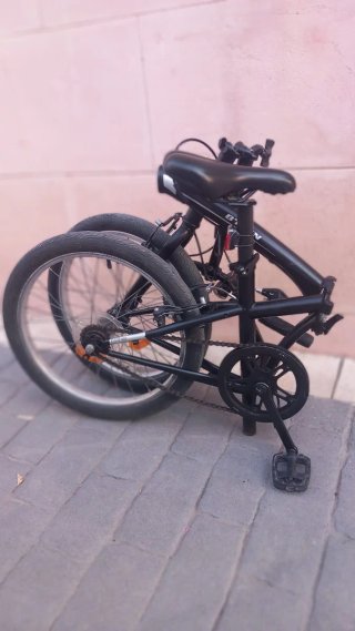 Bicicleta Plegable Negra