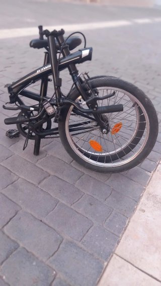 Bicicleta Plegable Negra