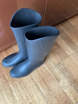 Botas de agua equitación niño negras