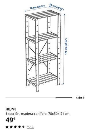 Estanterías de garaje madera