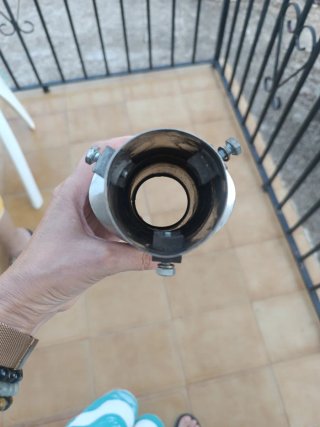Cola de escape acero inoxidable