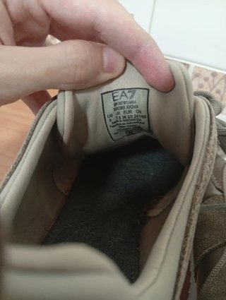 Zapatillas Emporio Armani EA7 Mujer Beige/Oro