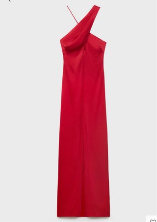 Vestido largo escote cruzado T/L