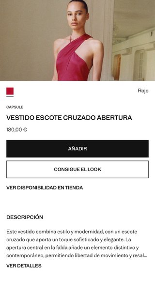 Vestido largo escote cruzado T/L