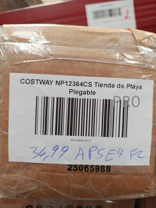 COSTWAY NP12364CS Tienda de Playa Plegable