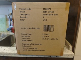 Baby Brezza dispensador fórmula