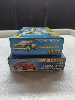 LOTE 2 MAQUETAS HELLER ALPINE A310 + LANCIA 1/43