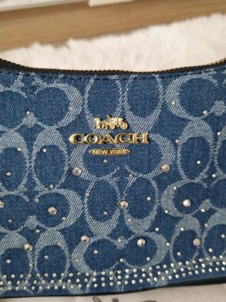 Bolso Coach Denim con Cristales