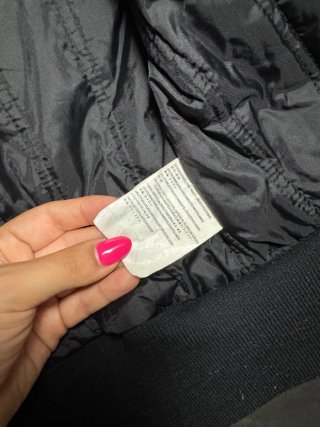 Chaqueta Gas gris con cuello de pelo