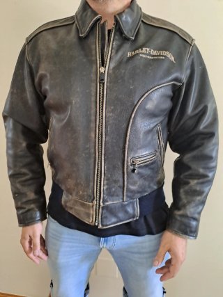 Chaqueta Harley-Davidson Negra/Marrón