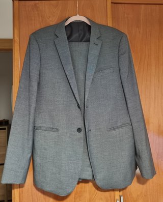 Traje Macson Gris Talla 52 Americana + Pantalón