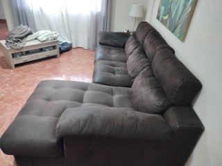 Sofá Chaiselongue Gris Oscuro