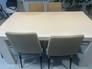 Mesa extensible y 6 sillas