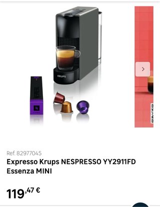Cafetera Krups Essenza Blanca