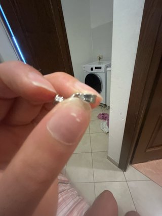 Bracciale argento e croce bigiotteria