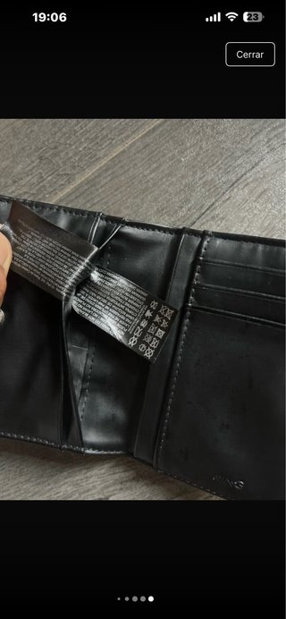 Cartera Tarjetero Mango Negra