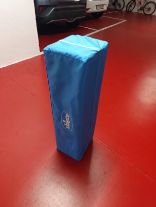Parque de juegos para bebé azul