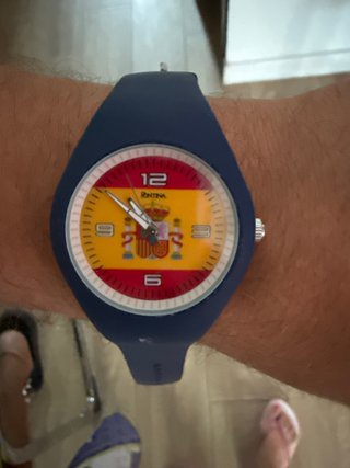 Reloj Fontina Azul con Diseño Bandera España