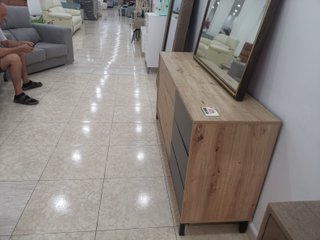 Mueble de salón madera y metal