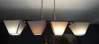 Lámpara colgante moderna 4 luces