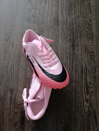 Zapatillas Fútbol Sala Niña Rosa y Negra