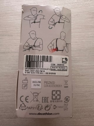 Linterna frontal y trasera Kiprun RL 250
