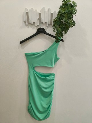 Vestitino festa verde acqua taglia unica