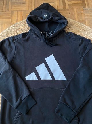 Sudadera con capucha Adidas negra - Talla L