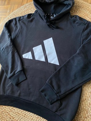 Sudadera con capucha Adidas negra - Talla L