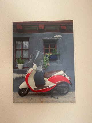 Cuadro Decorativo Moto Scooter