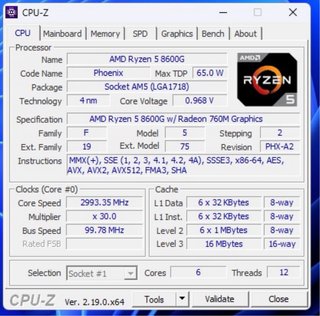PC Gaming Ryzen 5 8600G RX 9060 XT 8GB 32GB DDR5