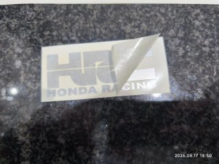 Pegatina HRC Honda Racing Gris